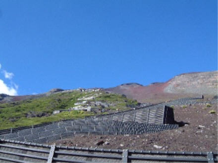 Mt. Fuji trail from above the 6th Station.
