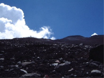 Looking upward toward 8th Station.
