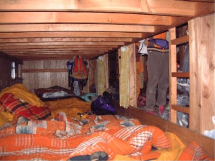 Bunks at Fujisan Hotel.